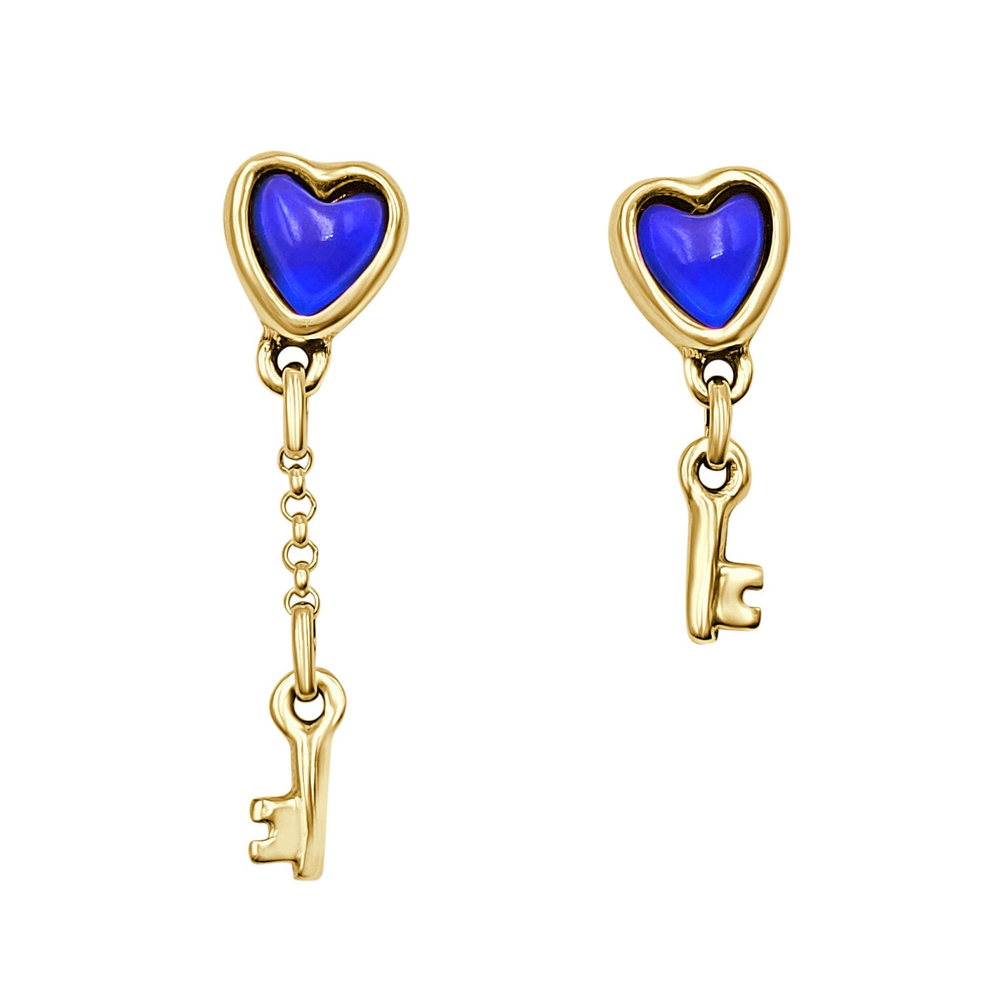 Pendientes Oro " Love Key " La Locura De Marnie