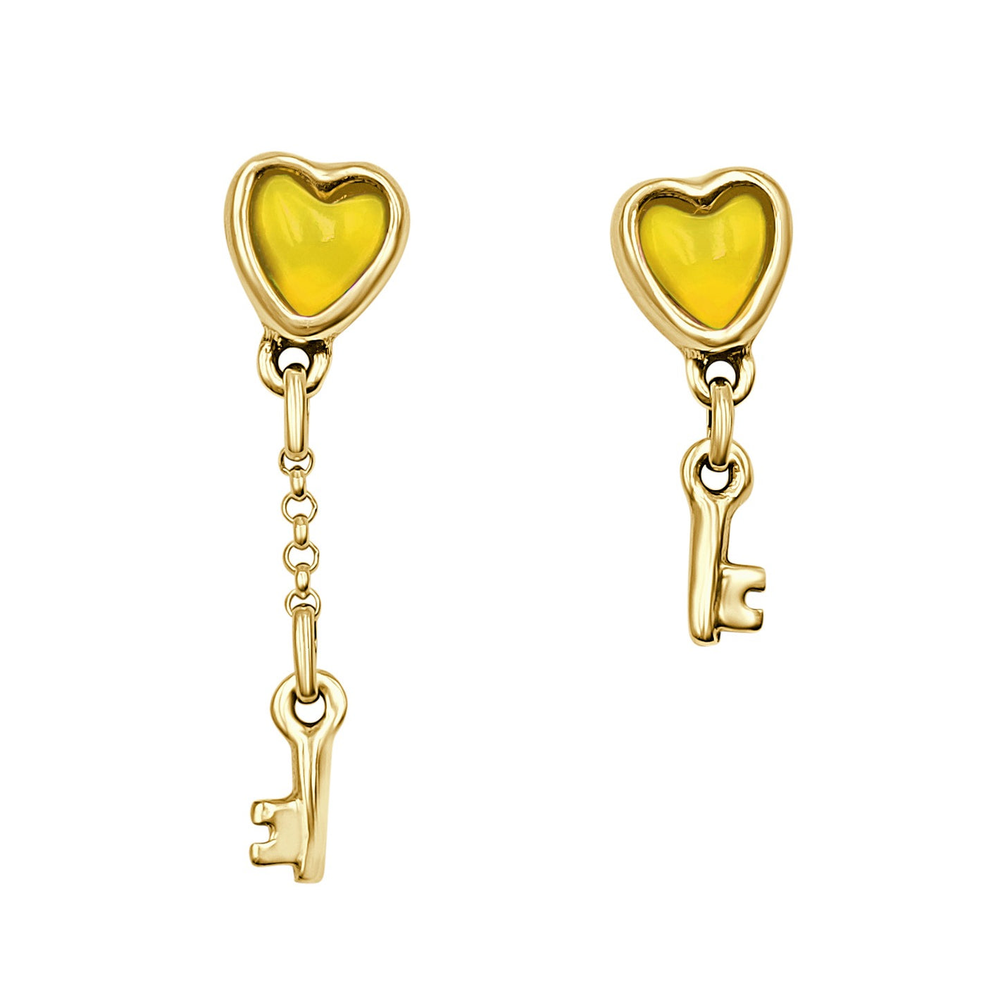 Pendientes Oro " Love Key " La Locura De Marnie