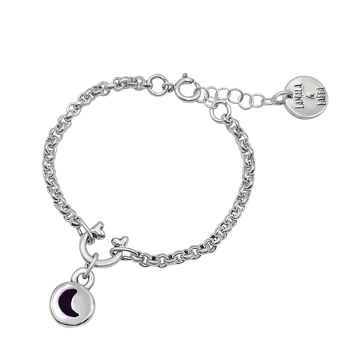 Pulsera Básica " Moon " Plata LaMala & LaFea