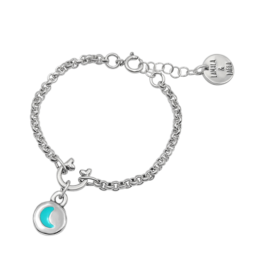 Pulsera Básica " Moon " Plata LaMala & LaFea