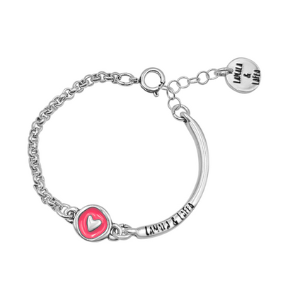 Pulsera " Summer Love " Plata / Rosa Coral LaMala & LaFea