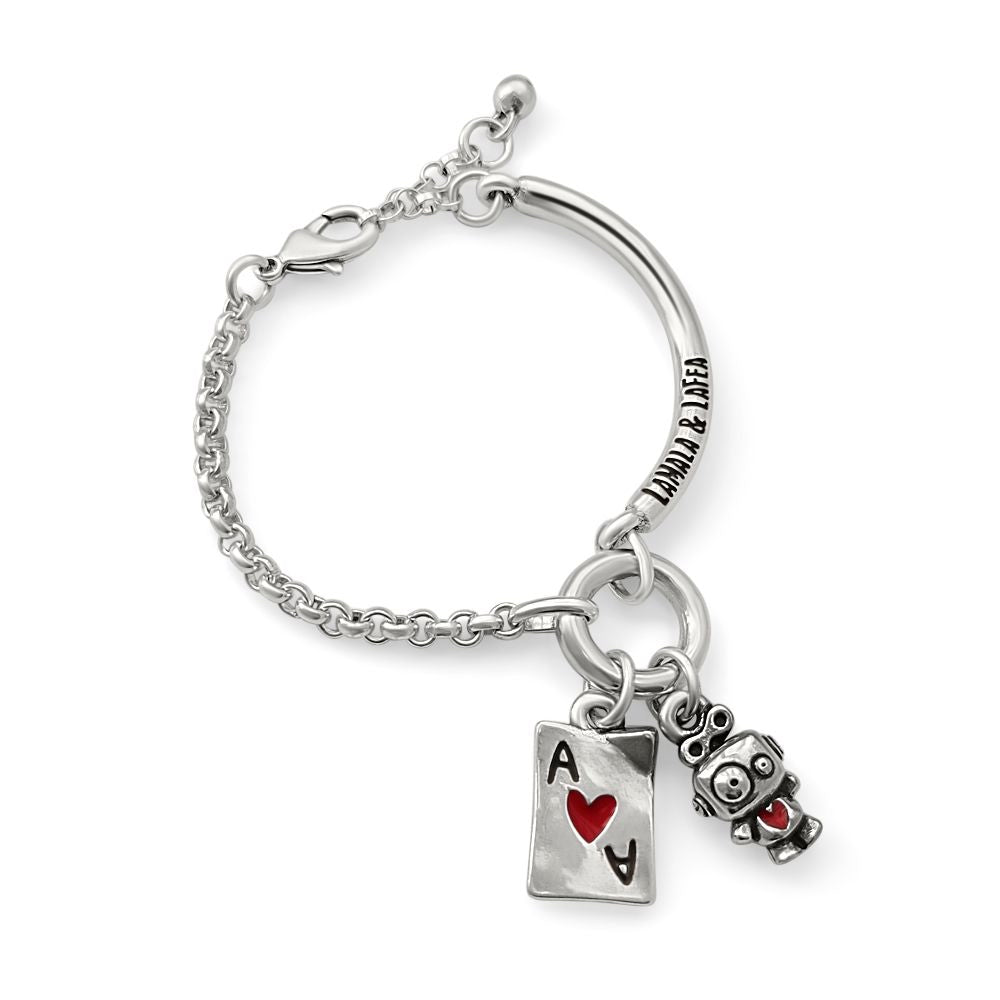 Pulsera " El Tuercas y El AS de Corazones " LAMALA & LAFEA