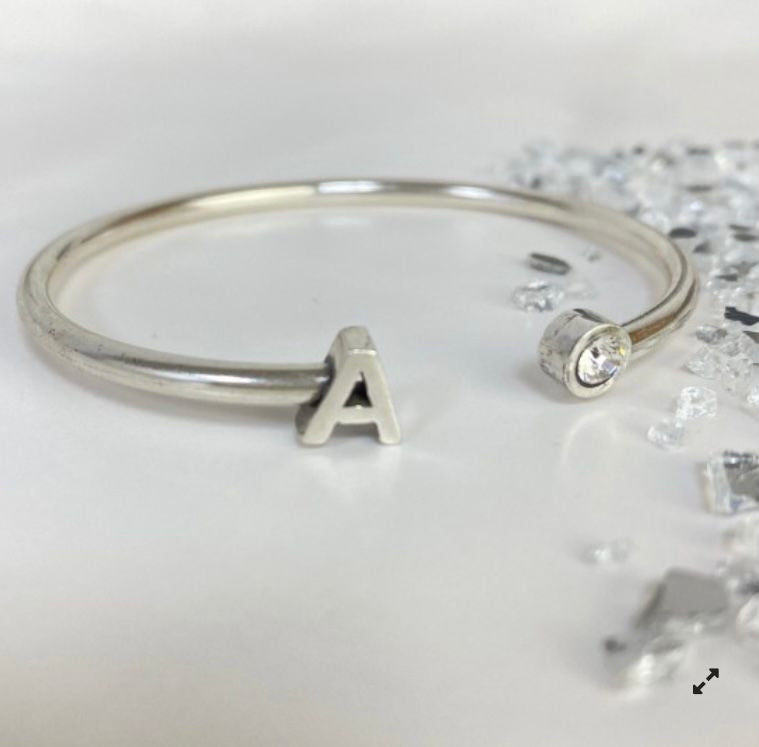 Pulsera Letras con piedra Swarovski La Locura De Marnie