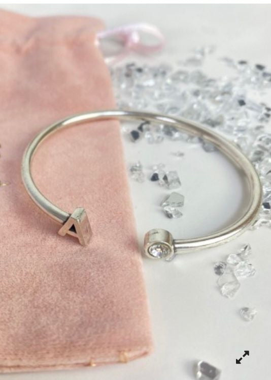 Pulsera Letras con piedra Swarovski La Locura De Marnie